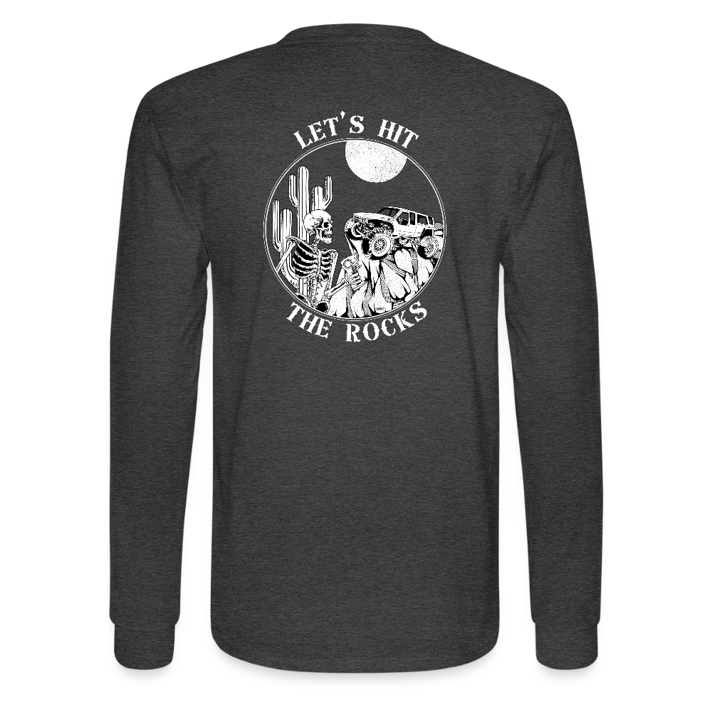 Men's Long Sleeve T-Shirt - heather black