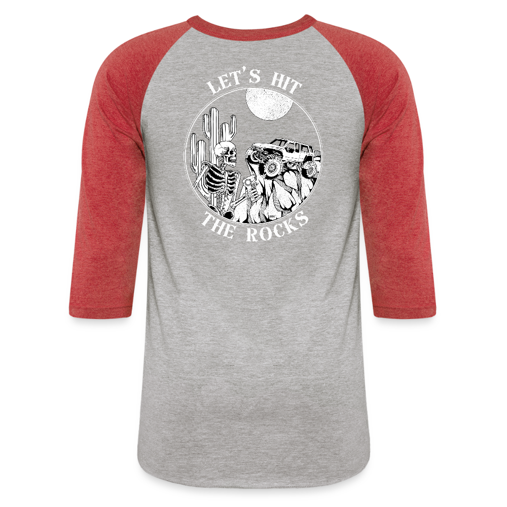 Baseball T-Shirt - heather gray/red